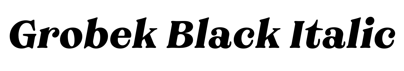 Grobek Black Italic